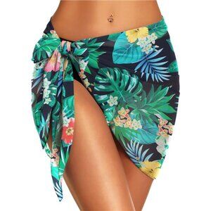 Swimsuit Coverups for Women Sarong Beach Bikini Wrap Sheer Short Skirt Chiffon
